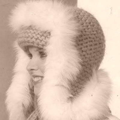 Вязанные зимние шапки для полных женщин